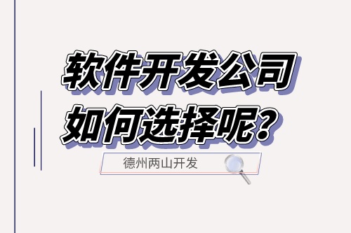 軟件開(kāi)發(fā)公司如何選擇呢？